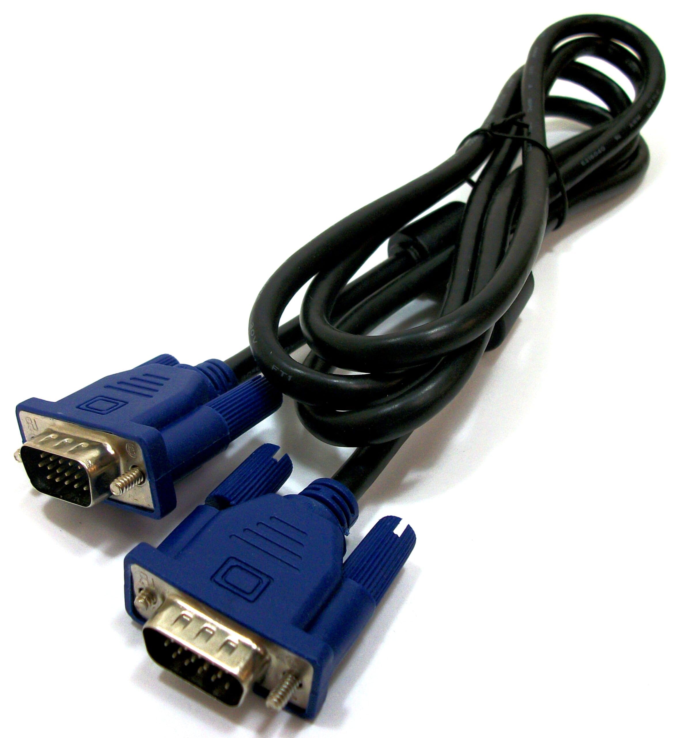 Amazon.com: VGA Monitor Cable MM Male to Male Ends and Inline EMI